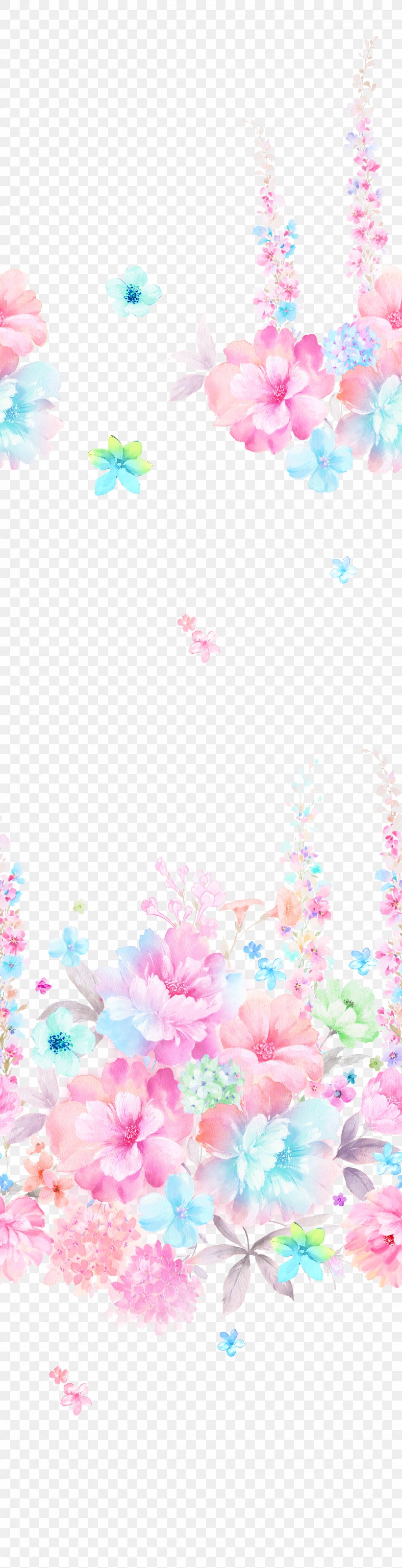 Painting Flowers Watercolor Painting Graphic Design, PNG, 2520x9843px, Painting Flowers, Area, Art, Drawing, Floral Design Download Free
