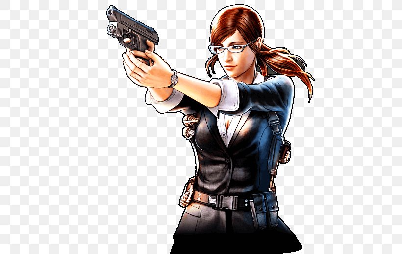 Resident Evil: The Mercenaries 3D Claire Redfield Weapon Long Hair, PNG, 488x520px, Resident Evil The Mercenaries 3d, Brown Hair, Cartoon, Character, Claire Redfield Download Free