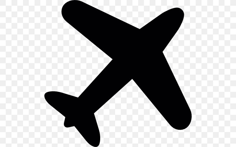 Airplane Clip Art, PNG, 512x512px, Airplane, Air Travel, Aircraft, Artwork, Black And White Download Free