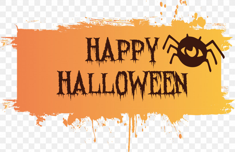 Happy Halloween, PNG, 2999x1939px, Happy Halloween, Banner, Logo, M, Text Download Free