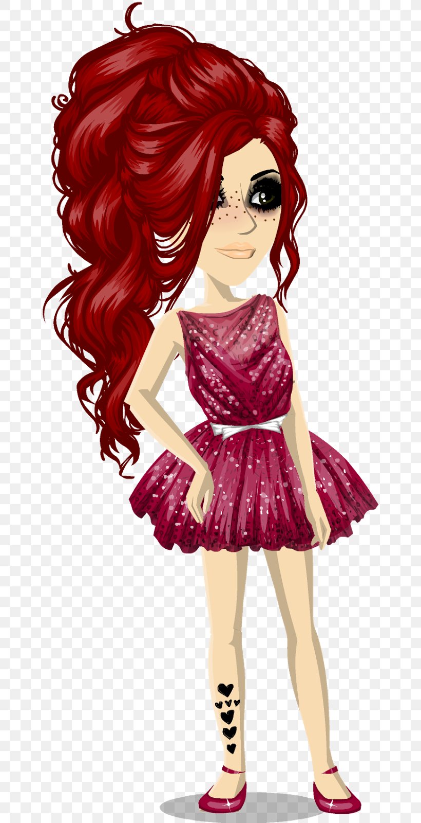 MovieStarPlanet Red Hair Brown Hair Black Hair, PNG, 670x1600px, Watercolor, Cartoon, Flower, Frame, Heart Download Free
