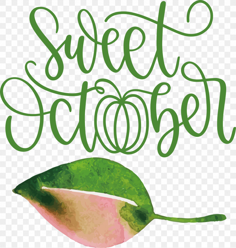 Sweet October October Fall, PNG, 2857x3000px, October, Autumn, Calligraphy, Fall, Fruit Download Free