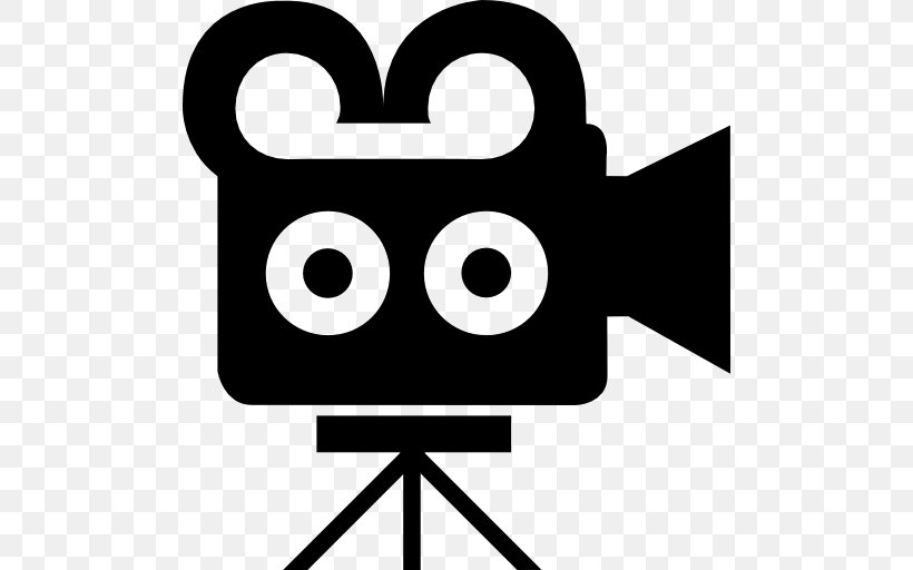Cinematography Film Movie Camera, PNG, 512x512px, Cinema, Area, Art, Artwork, Black And White Download Free