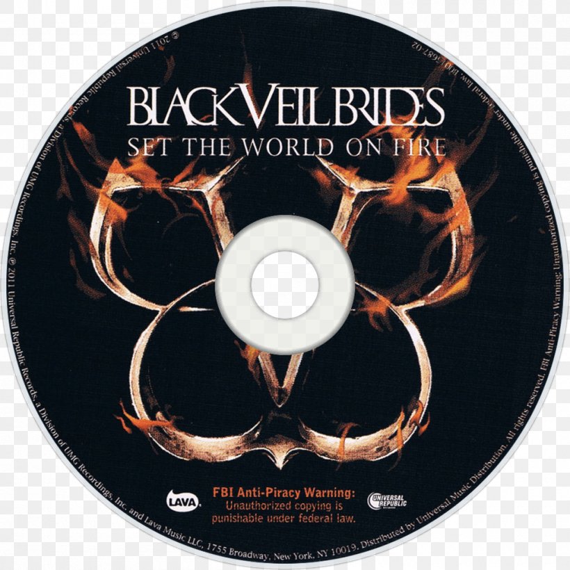 Set The World On Fire Black Veil Brides Wretched And Divine: The Story Of The Wild Ones Fallen Angels Album, PNG, 1000x1000px, Watercolor, Cartoon, Flower, Frame, Heart Download Free