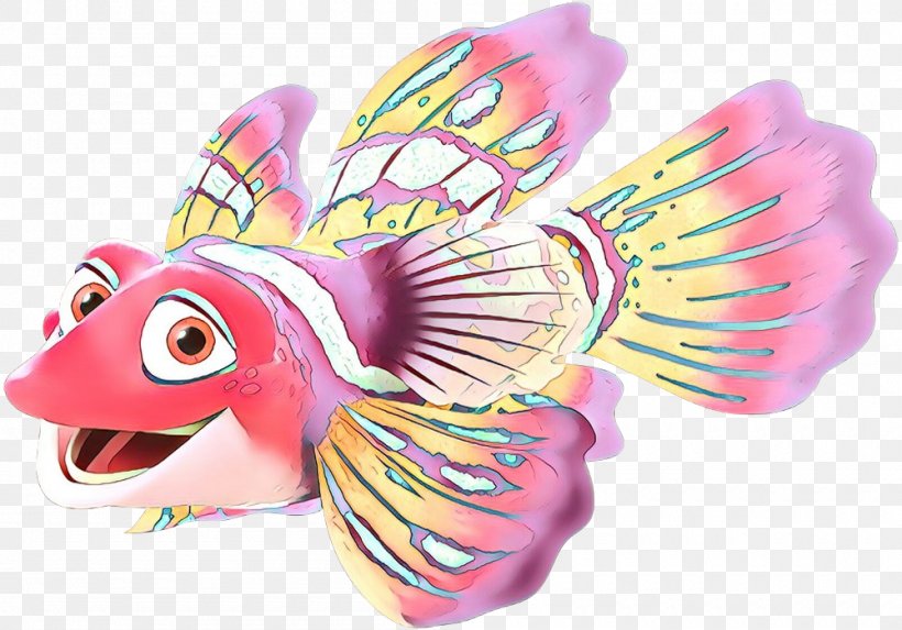 Pink Animal Figure Fish Wing Fish, PNG, 1000x699px, Cartoon, Animal Figure, Fashion Accessory, Fictional Character, Fish Download Free