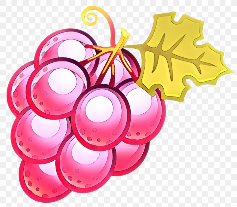 Pink Clip Art Grape Plant Vitis, PNG, 830x723px, Cartoon, Grape, Grapevine Family, Magenta, Ornament Download Free