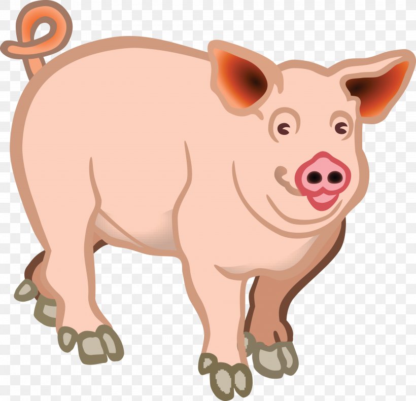 Domestic Pig Clip Art, PNG, 4000x3862px, Pig, Cattle Like Mammal, Domestic Pig, Farm, Fauna Download Free
