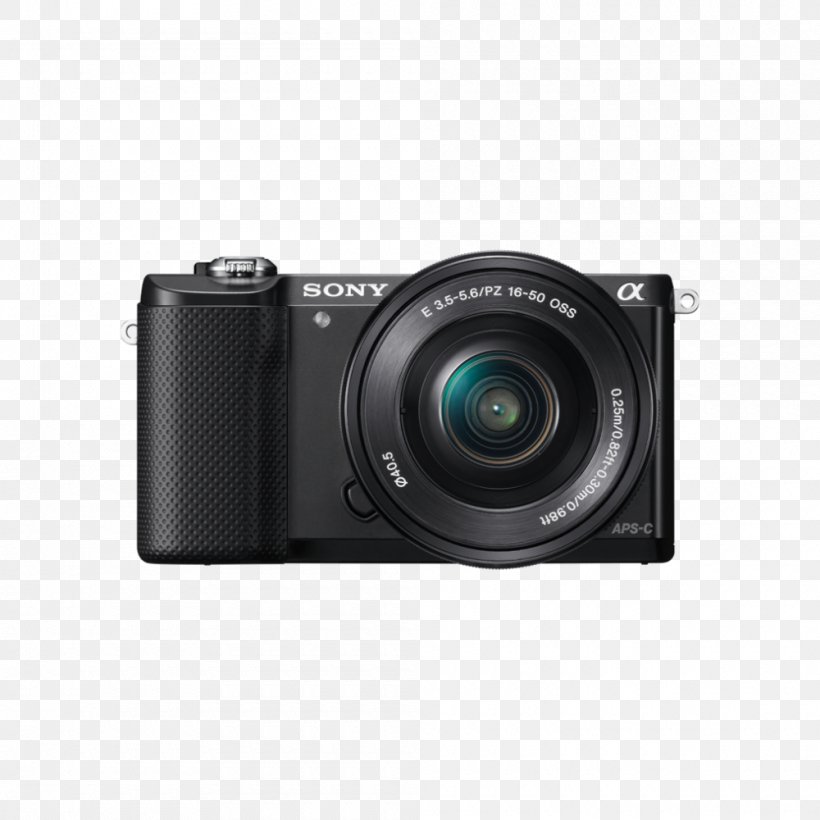 Sony α5000 Mirrorless Interchangeable-lens Camera Video Cameras, PNG, 1000x1000px, 4k Resolution, Camera, Active Pixel Sensor, Camcorder, Camera Lens Download Free