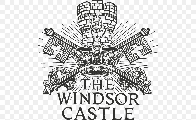 The Windsor Castle Logo Mathematics Organization, PNG, 500x504px, Windsor Castle, Artwork, Black And White, Brand, Castle Download Free