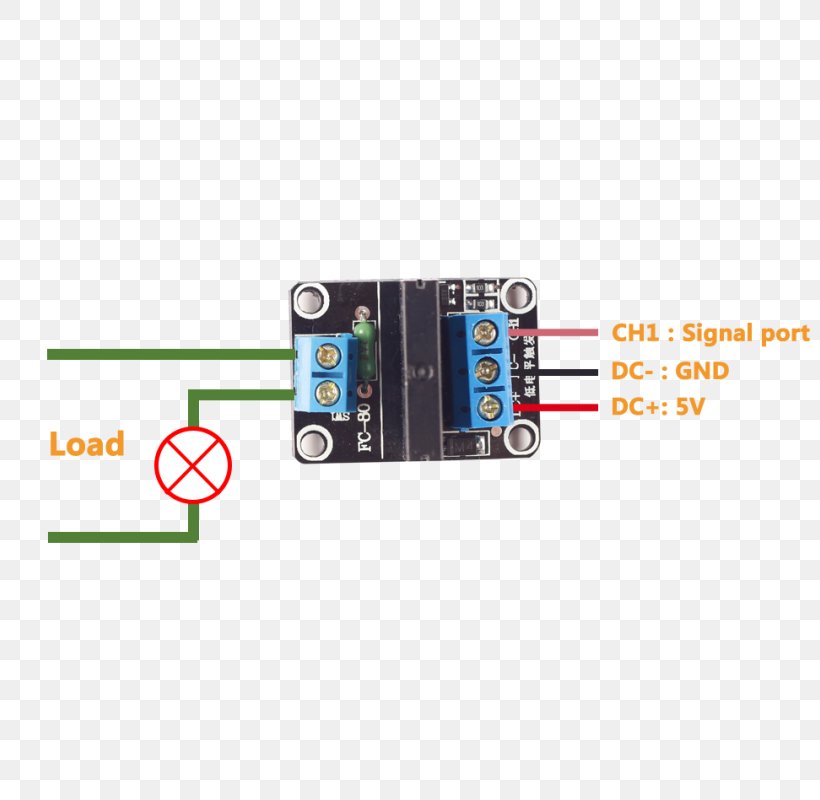 Electronic Component Solid-state Electronics Solid-state Relay, PNG, 800x800px, Electronic Component, Actuator, Ampere, Arduino, Contactor Download Free