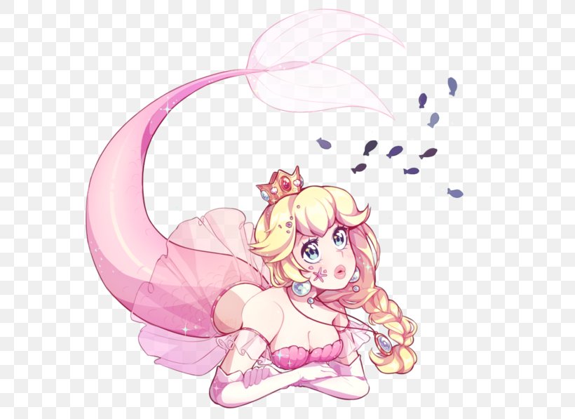 Princess Peach Nintendo Mario Series Fairy, PNG, 600x597px, Watercolor, Cartoon, Flower, Frame, Heart Download Free