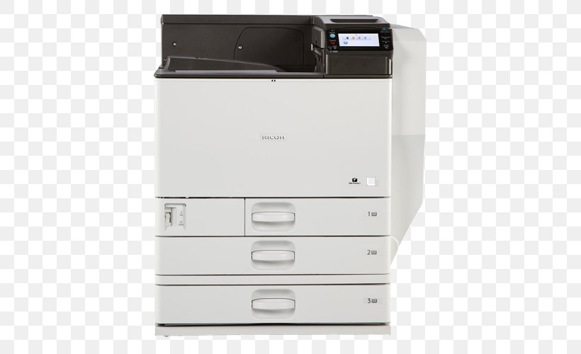 RICOH Ricoh 407836 Laser Printer, PNG, 500x500px, Printer, Chest Of Drawers, Color Printing, Dots Per Inch, Drawer Download Free