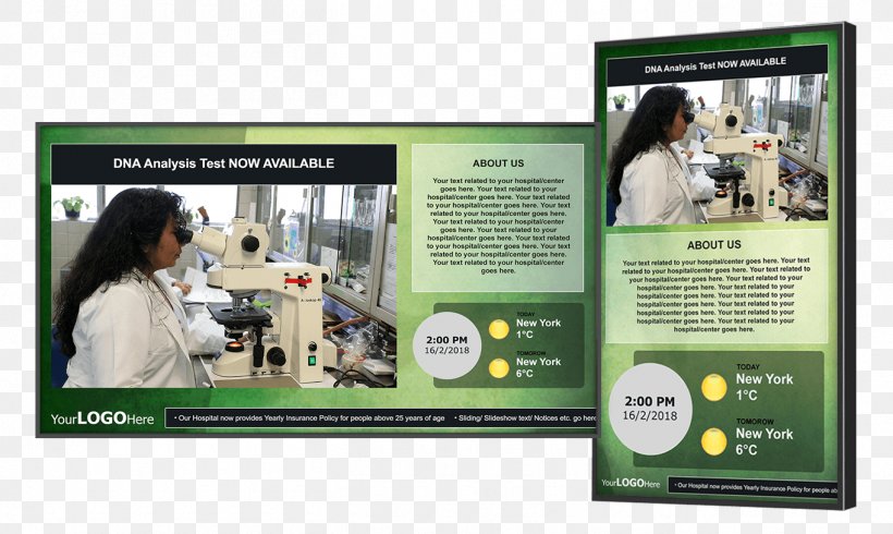 Advertising Digital Signs Hospital Product News, PNG, 1362x814px, Advertising, Communication, Digital Media, Digital Signs, Hospital Download Free