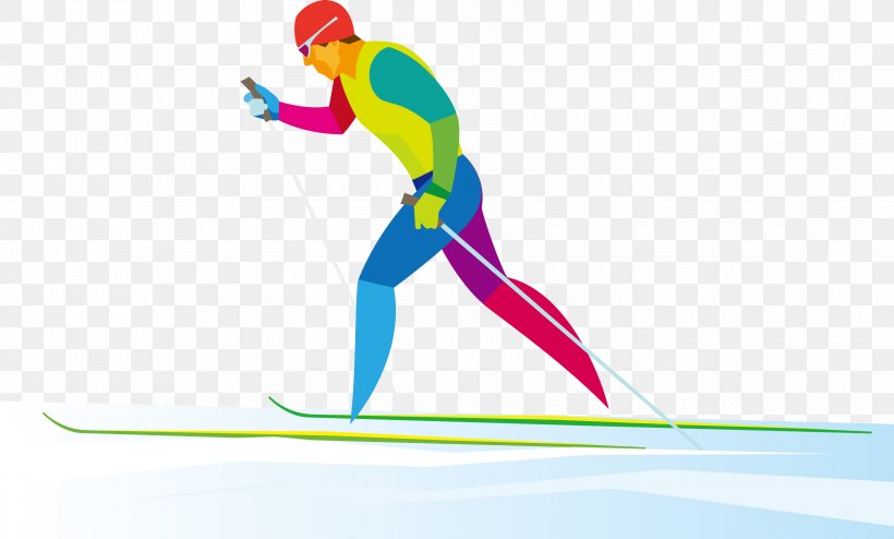 Cross-country Skiing Nordic Skiing Alpine Skiing Cross Country Running, PNG, 3400x2049px, Watercolor, Cartoon, Flower, Frame, Heart Download Free