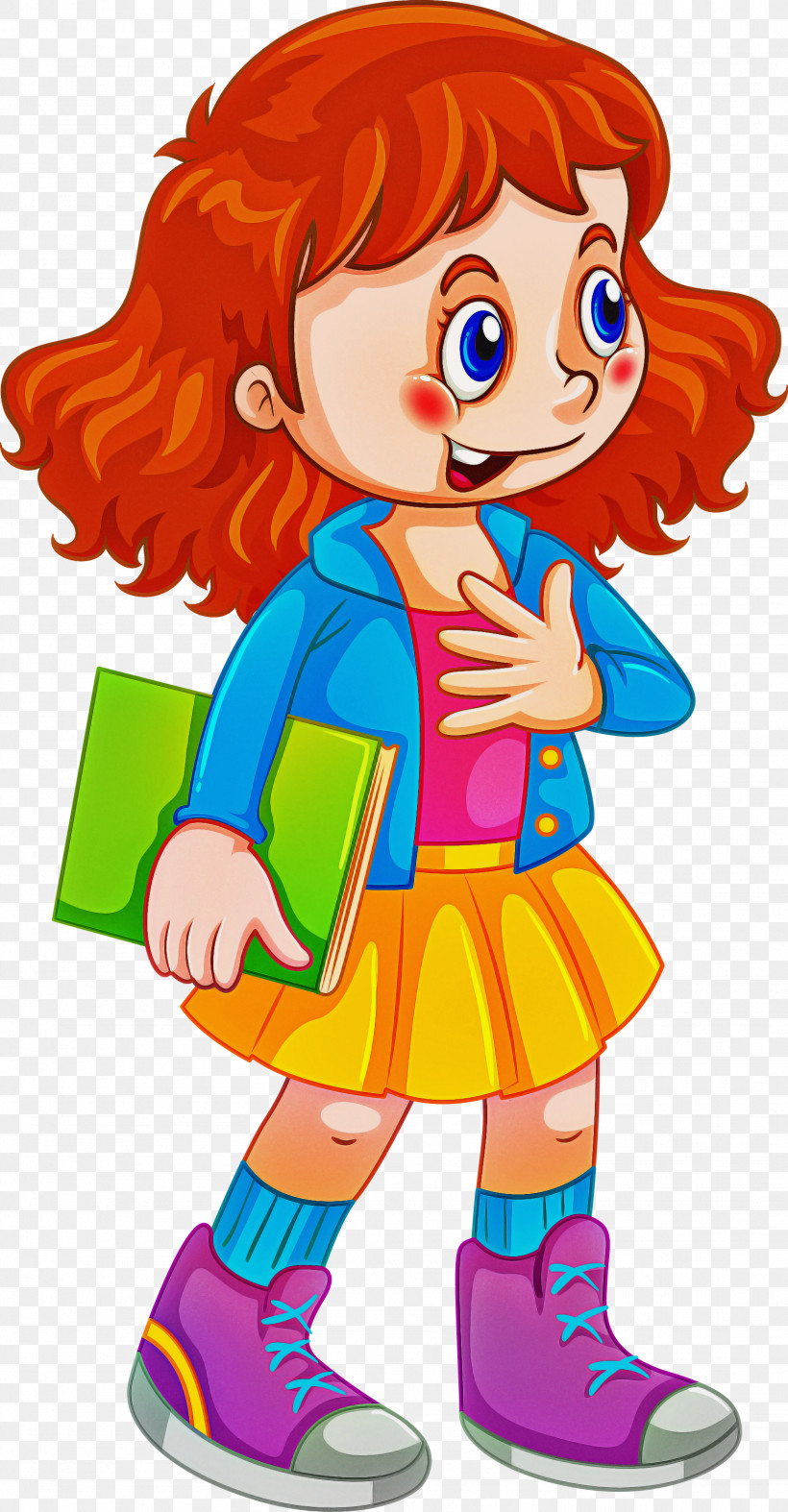 Girl Student Book, PNG, 1562x3000px, Girl, Book, Cartoon, Student, Walking Download Free