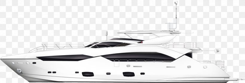 Yacht Ship Boat Clip Art, PNG, 2560x865px, Yacht, Black And White, Boat, Luxury Yacht, Mode Of Transport Download Free