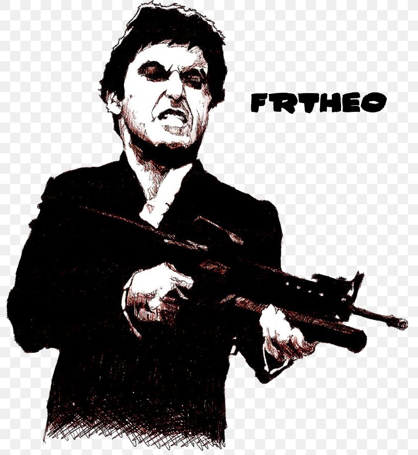 Al Pacino Scarface T-shirt Tony Montana, PNG, 801x891px, Al Pacino, Art, Canvas, Fictional Character, Film Download Free