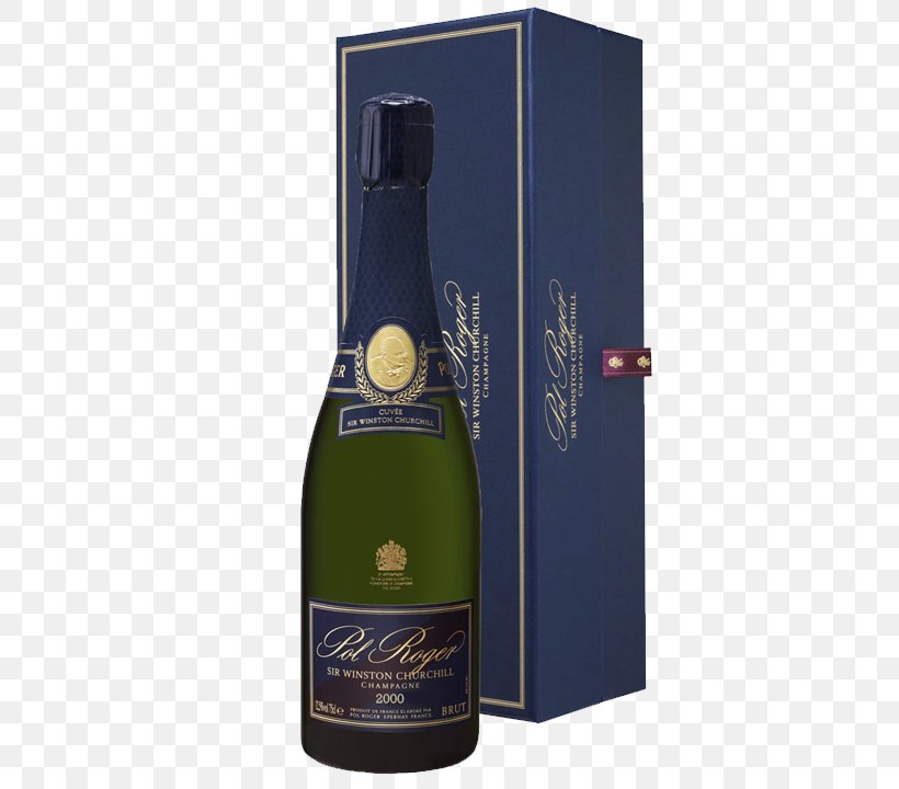 Champagne Sparkling Wine Pol Roger Cuvée, PNG, 640x720px, Champagne, Alcoholic Beverage, Blanc De Blancs, Bottle, Brut Download Free
