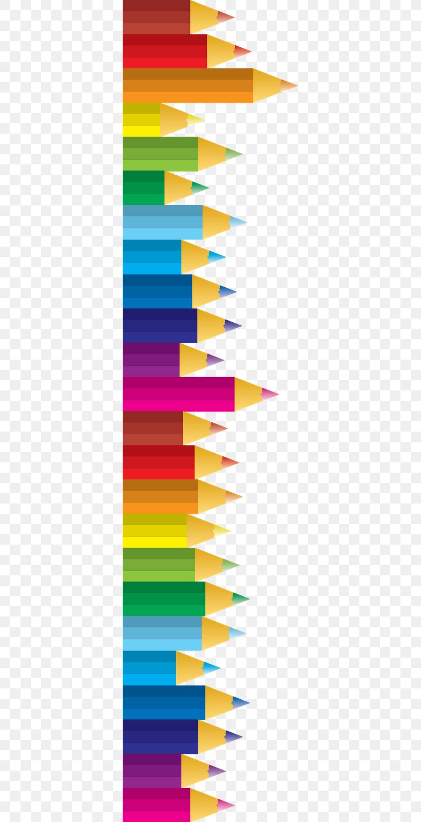 Colored Pencil Clip Art, PNG, 342x1600px, Colored Pencil, Color, Crayon, Drawing, Free Content Download Free