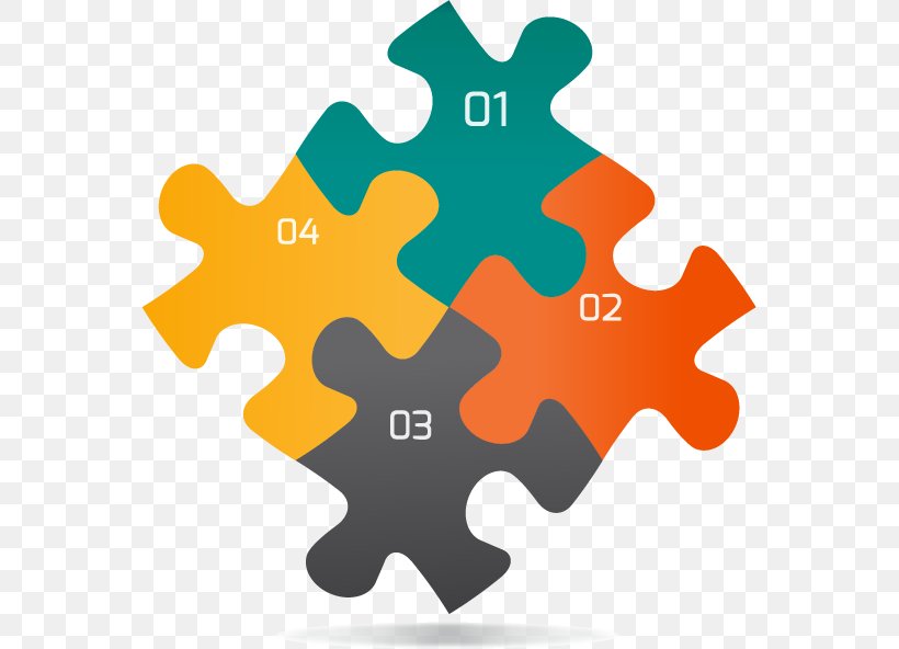 Jigsaw Puzzle Infographic Graphic Design, PNG, 561x592px, Jigsaw Puzzle, Diagram, Infographic, Jigsaw, Orange Download Free