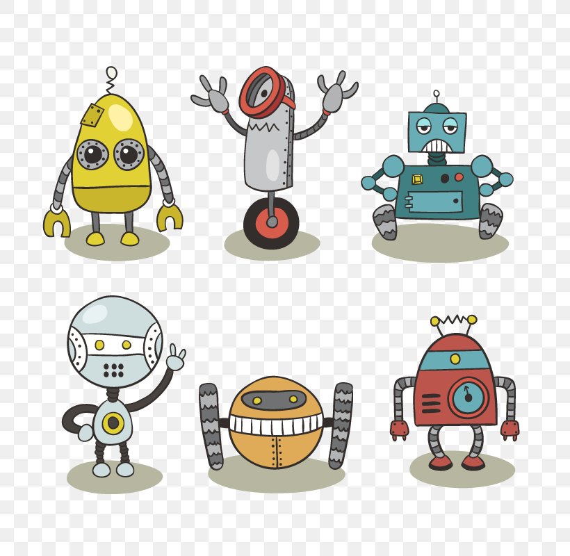 Robot Cartoon Illustration, PNG, 800x800px, Robot, Art, Artificial Intelligence, Cartoon, Machine Download Free