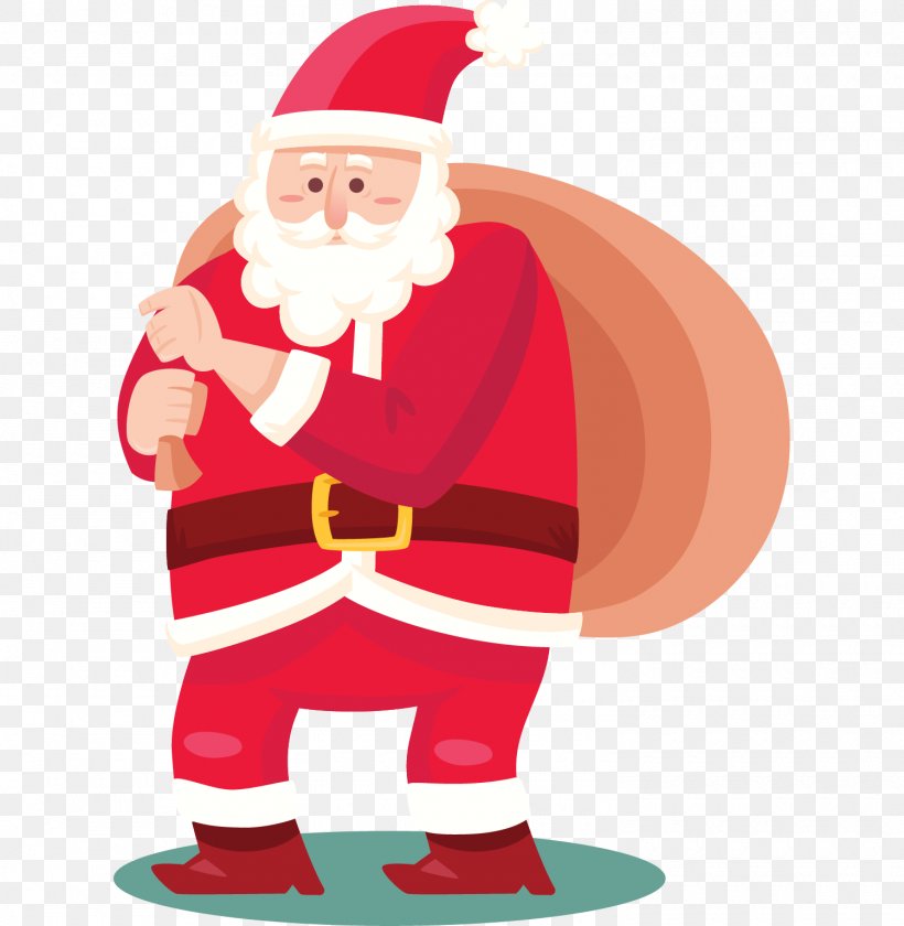 Santa Claus Free!!! Christmas Day Illustration, PNG, 1500x1538px, Santa Claus, Art, Bag, Cartoon, Christmas Download Free