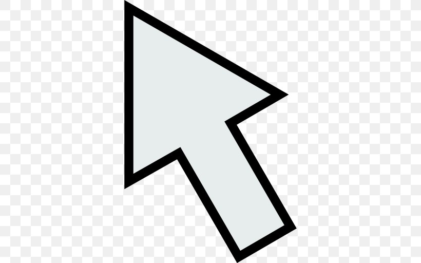 Computer Mouse Pointer Cursor Arrow, PNG, 512x512px, Computer Mouse, Area, Black, Black And White, Button Download Free