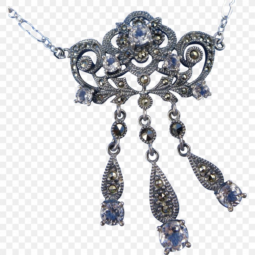 Earring Sapphire Sterling Silver & Marcasite Necklace Jewellery, PNG, 1705x1705px, Earring, Blue, Body Jewellery, Body Jewelry, Cobalt Download Free