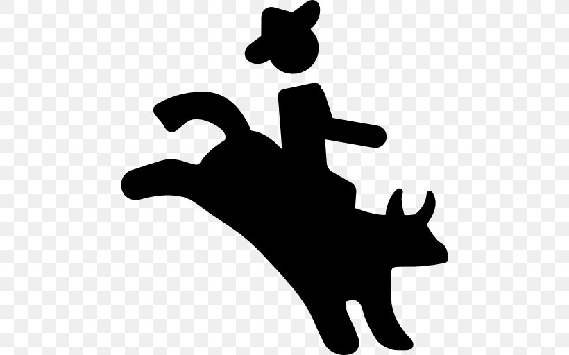 Rodeo Vecteur Clip Art, PNG, 512x512px, Rodeo, Animal Treatment In Rodeo, Black, Black And White, Bull Riding Download Free