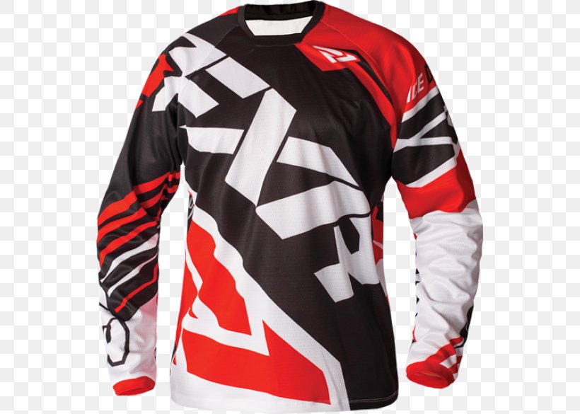 Jersey T-shirt Sweater Motocross Motorcycle, PNG, 585x585px, Jersey, Adm Sport, Brand, Collar, Long Sleeved T Shirt Download Free