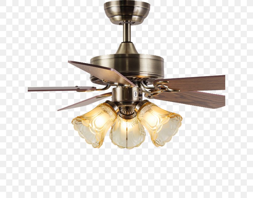 Retro Style Chandelier Ceiling Fan Png 640x640px Retro