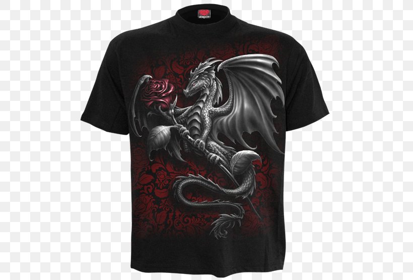 T-shirt Dragon Clothing Unisex, PNG, 555x555px, Tshirt, Active Shirt, Black, Brand, Clothing Download Free