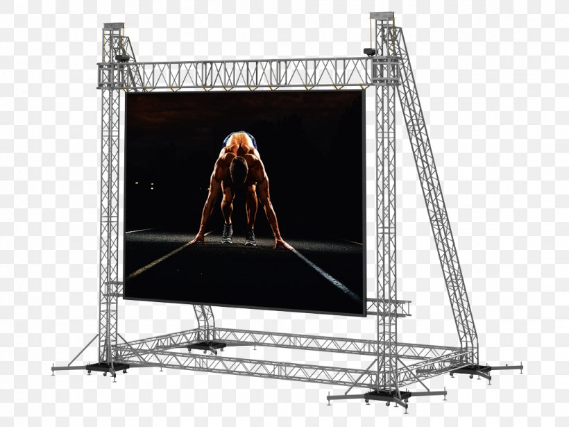 LED Display Truss Light-emitting Diode Technology, PNG, 1080x810px, Led Display, Advertising, Aluminium, Architectural Engineering, Building Download Free