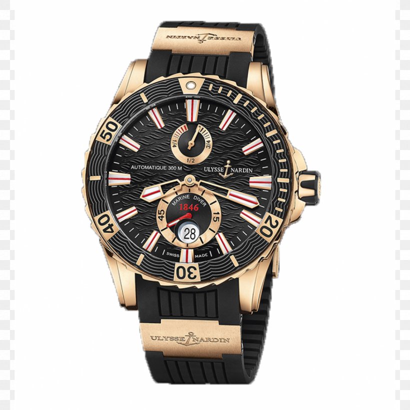 Ulysse Nardin Chronometer Watch Automatic Watch Diving Watch, PNG, 1200x1200px, Ulysse Nardin, Audemars Piguet, Automatic Watch, Baume Et Mercier, Brand Download Free