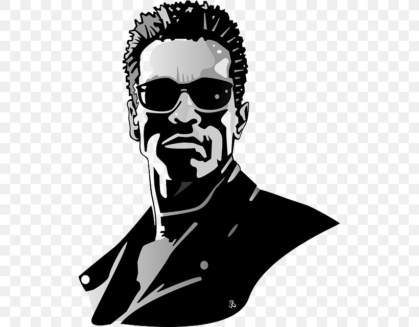 Arnold Schwarzenegger The Terminator Art, PNG, 511x640px, Arnold Schwarzenegger, Art, Black And White, Drawing, Eyewear Download Free