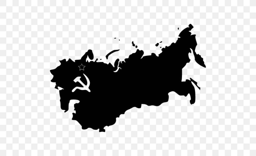 Dissolution Of The Soviet Union Russia Second World War Map, PNG, 500x500px, Soviet Union, Black, Black And White, Dissolution Of The Soviet Union, Flag Download Free