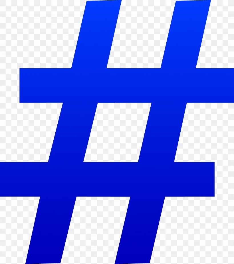 Hashtag Number Sign Facebook Clip Art, PNG, 4104x4627px, Hashtag, Area, Blue, Brand, Electric Blue Download Free