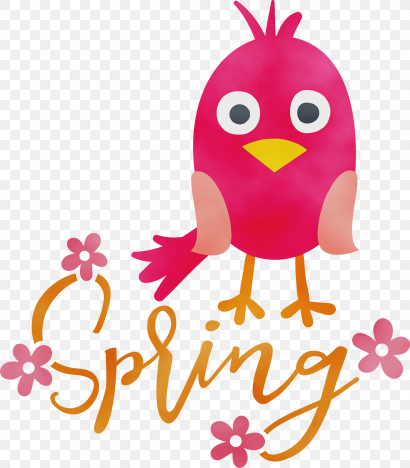 Cartoon Birds Editing Red Pink, PNG, 2627x3000px, Spring, Bird, Birds, Cartoon, Editing Download Free