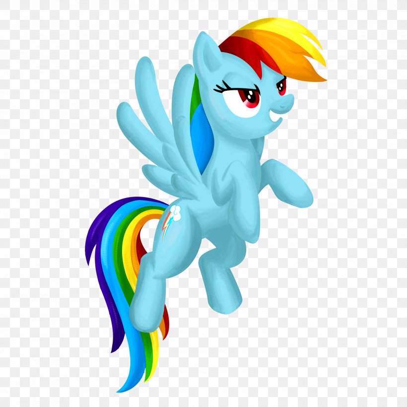 Pony Rainbow Dash Horse, PNG, 3000x3000px, Pony, Animal, Animal Figure, Cartoon, Character Download Free
