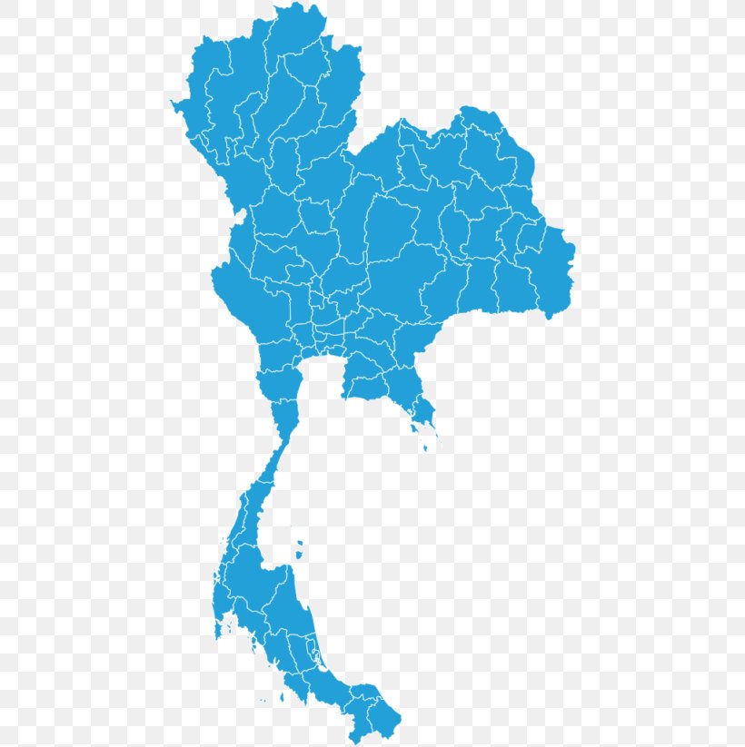 Thailand Vector Map, PNG, 450x823px, Thailand, Aluskaart, Area, Blank Map, Ecoregion Download Free