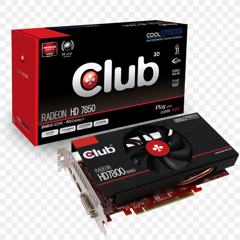 Graphics Cards & Video Adapters Radeon Club 3D Graphics Processing Unit Sapphire Technology, PNG, 1200x1200px, Graphics Cards Video Adapters, Advanced Micro Devices, Ati Technologies, Club 3d, Computer Component Download Free