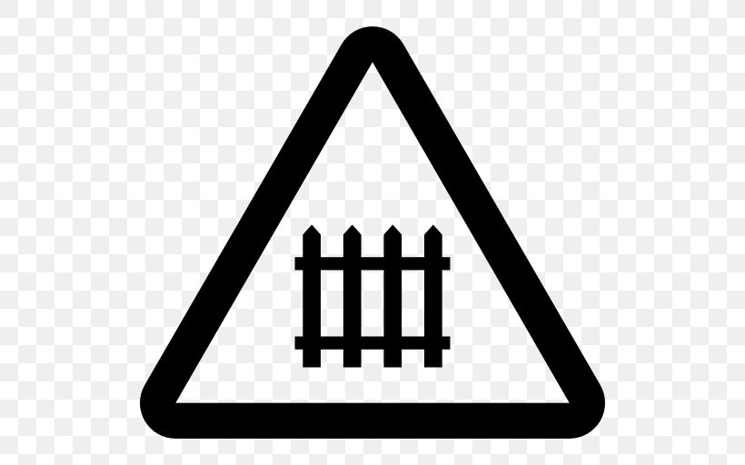 Traffic Sign Rail Transport Road, PNG, 512x512px, Traffic Sign, Area, Black And White, Brand, Level Crossing Download Free