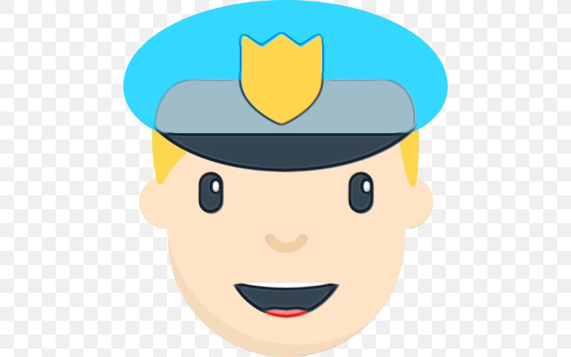 Facial Expression Cartoon Smile Head Yellow, PNG, 512x512px, Watercolor, Cap, Cartoon, Facial Expression, Hat Download Free