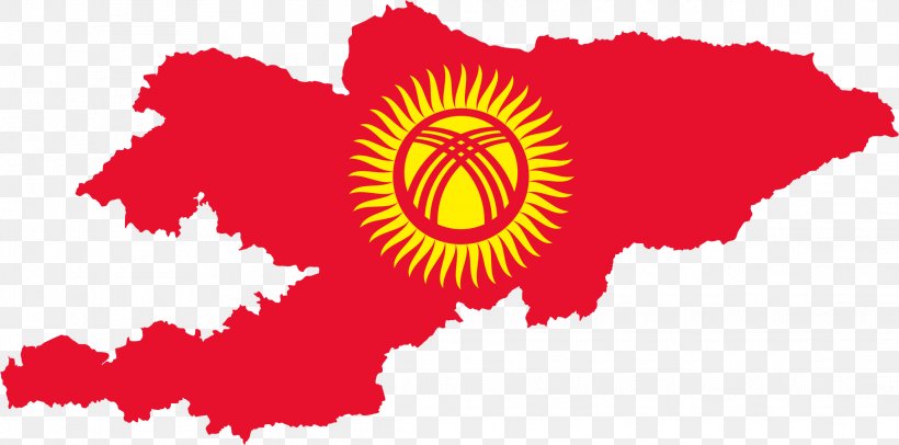 Flag Of Kyrgyzstan Map National Flag, PNG, 2286x1132px, Watercolor, Cartoon, Flower, Frame, Heart Download Free