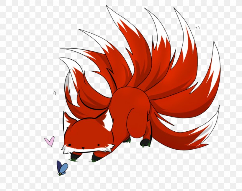 Nine-tailed Fox Kitsune Drawing Japanese Folklore, PNG, 900x711px, Ninetailed Fox, Art, Blood, Drawing, Fictional Character Download Free