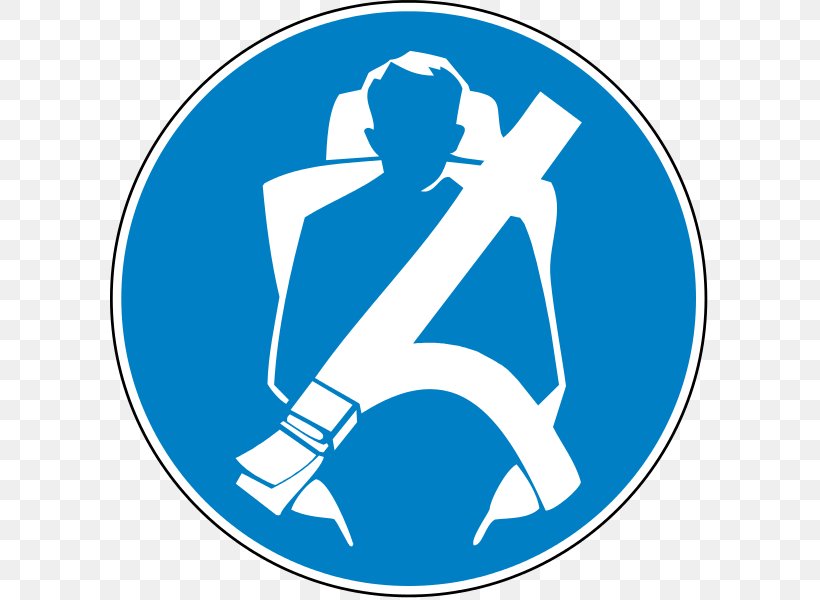 Seat Belt Car Panneau De Signalisation D'obligation De Direction En France Traffic Sign, PNG, 600x600px, Seat Belt, Area, Belt, Blue, Buckle Download Free