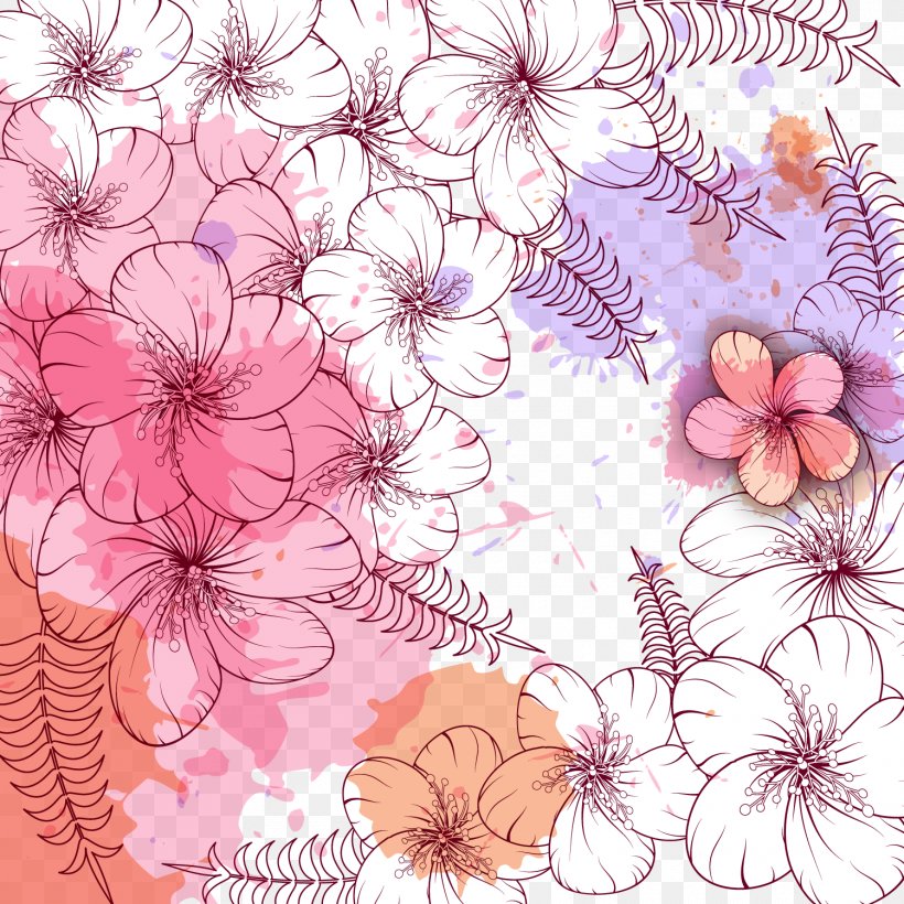 Birthday Flower Vecteur, PNG, 1500x1500px, Birthday, Art, Birthday Card, Blossom, Branch Download Free