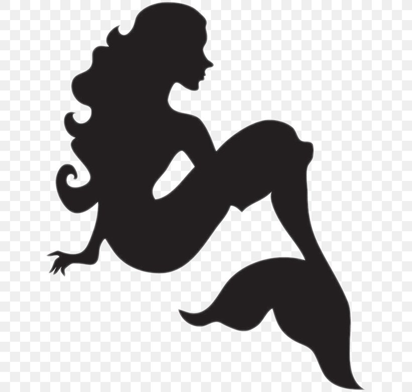 Clip Art Silhouette Mermaid Image Vector Graphics, PNG, 641x780px, Silhouette, Arm, Art, Black, Black And White Download Free