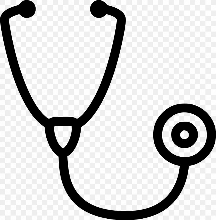 Stethoscope Medicine Clip Art, PNG, 960x980px, Stethoscope, Black And White, Clinic, Health Care, Health Professional Download Free