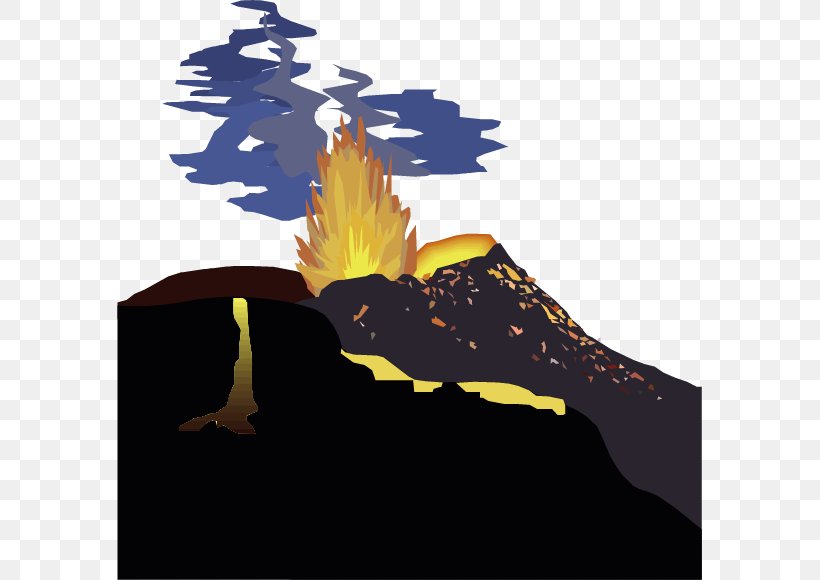 Volcano Ejecta Volcanic Crater Euclidean Vector, PNG, 585x580px, Volcano, Bird, Bird Of Prey, Computer, Eagle Download Free